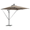 Vidaxl cantilever banana parasol taupe 249 x 249 x 250 cm