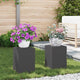 Supporto per piante Vidaxx 2 pezzi nero 24 x 24 x 35 cm in acciaio