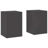 Vidaxl plantenstandaard 2 pcs zwart 24 x 24 x 35 cm staal
