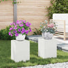 Vidaxl plantenstandaard 2 pcs wit 24 x 24 x 35 cm staal