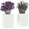 Vidaxl plantenstandaard 2 pcs wit 24 x 24 x 35 cm staal
