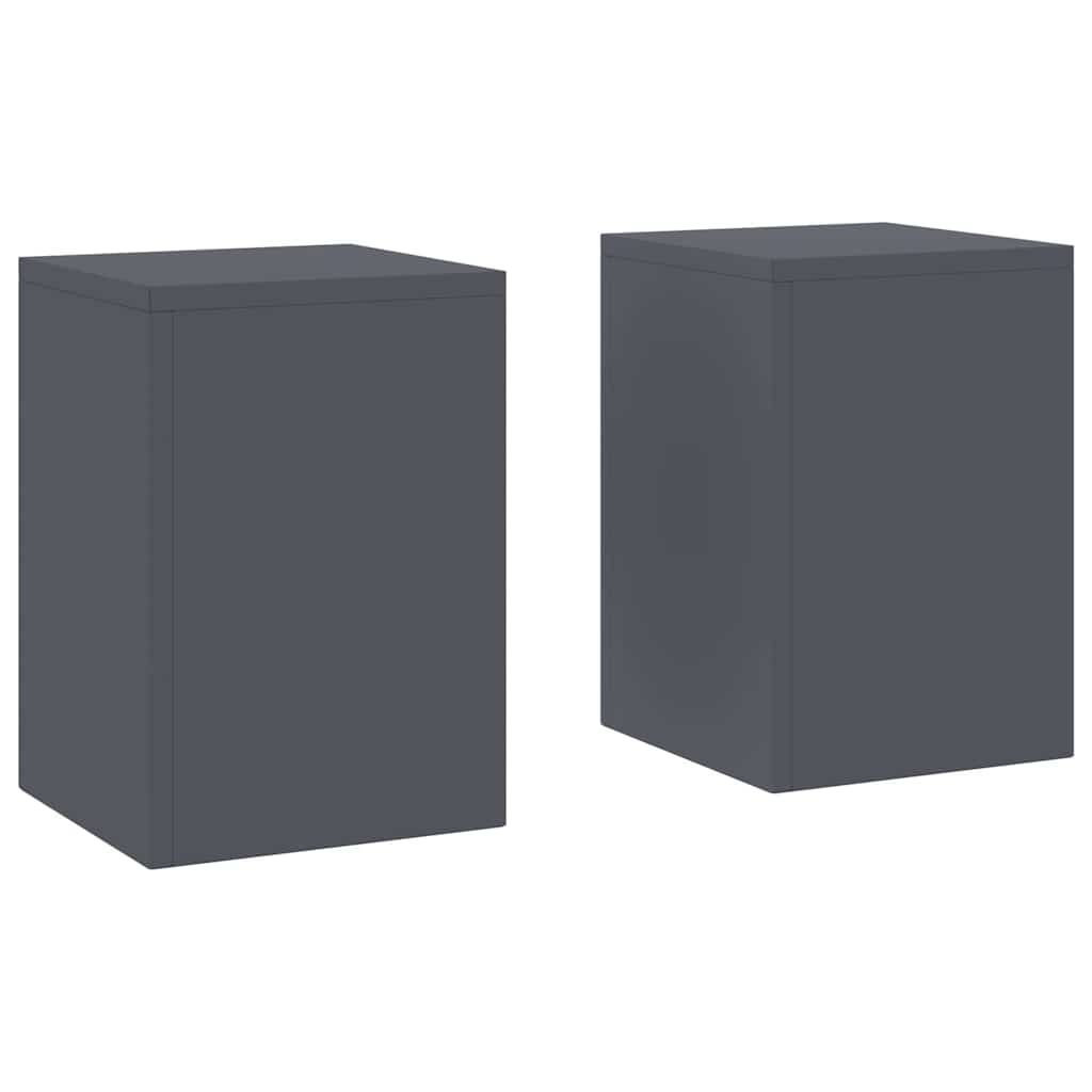 Supporto per piante Vidaxl 2 pezzi antracite 24 x 24 x 35 cm in acciaio