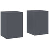 Vidaxl plantenstandaard 2 pcs antraciet 24 x 24 x 35 cm staal