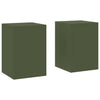 Supporto per piante Vidaxx 2 pezzi verde oliva 24 x 24 x 35 cm in acciaio