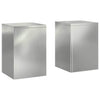 Supporto per piante Vidaxxl 2 pezzi argento 24 x 24 x 35 cm