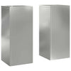 Vidaxl plantenstandaard 2 pcs zilver 24 x 24 x 55 cm