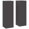 Supporto per piante VidaXL 2 pezzi nero 24 x 24 x 75 cm in acciaio