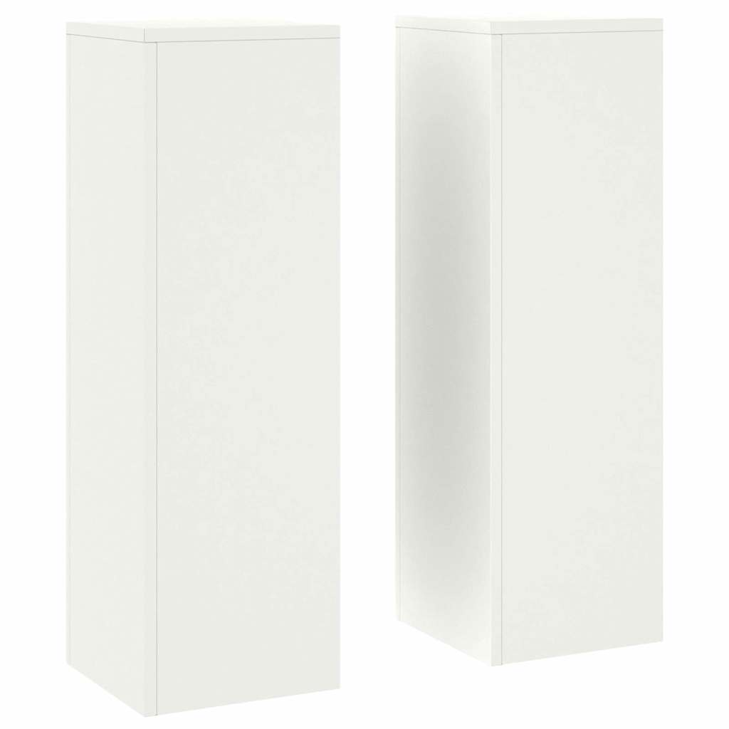 Vidaxl plantenstandaard 2 pcs wit 24 x 24 x 75 cm staal