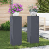 Vidaxl plantenstandaard 2 pcs antraciet 24 x 24 x 75 cm staal