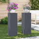 Supporto per piante Vidaxl 2 pezzi antracite 24 x 24 x 75 cm in acciaio