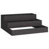 Vidaxl tuin bloempot zwart 90 x 90 x 35 cm koudgewalst staal