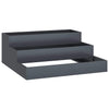 Vidaxl tuin bloempot antraciet 90 x 90 x 35 cm koudgewalst staal