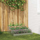 Vidaxl macetero de jardín plata 90 x 90 x 35 cm acero galvanizado