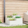 Vidaxl tuin bloempot wit 100 x 100 x 48 cm staal