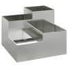Vidaxl macetero de jardín plateado 80 x 80 x 60 cm acero galvanizado