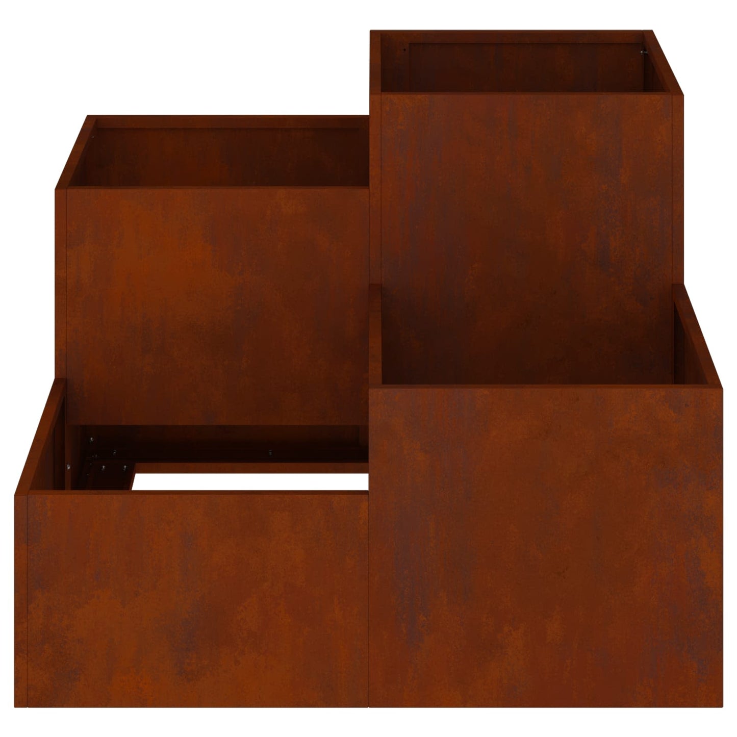 Vidaxl tuin bloempot roestig 80 x 80 x 60 cm cortenstaal