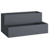 Vidaxl tuin bloempot antraciet 100 x 60 x 45 cm koudgewalst staal