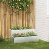 Vidaxl tuin bloempot zilver 100 x 60 x 45 cm roestvrij staal