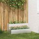 VidaXL macetero de jardín plateado 100 x 60 x 45 cm acero inoxidable