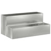 Vidaxl tuin bloempot zilver 100 x 60 x 45 cm gegalvaniseerd staal