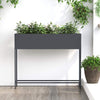 Fioriera da giardino rialzata Vidaxl antracite 100 x 26 x 82 cm in acciaio