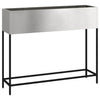 Vidaxl verhoogde tuin plantbak zilver 100 x 26 x 82 cm roestvrij staal