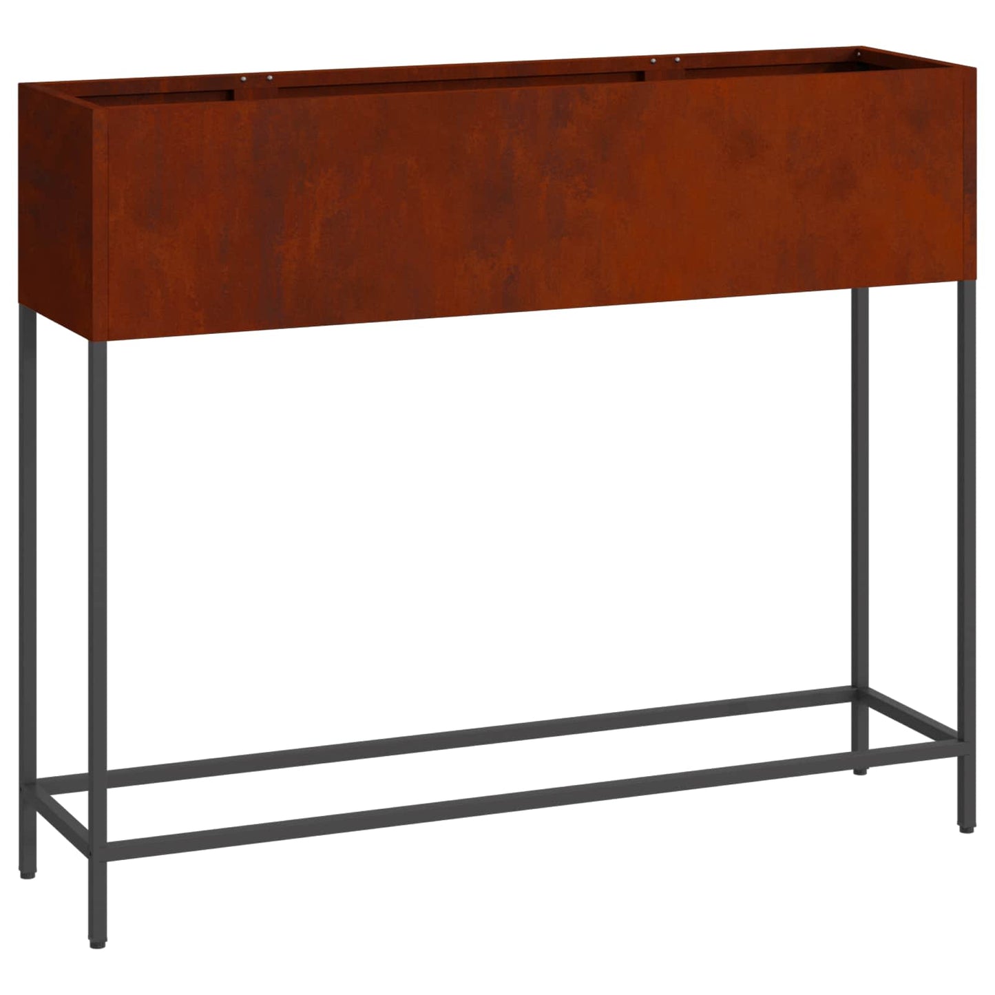 Vidaxl jardinera elevada oxidada 100 x 26 x 82 cm acero corten