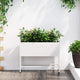 Vidaxx jardinera elevada blanco 60 x 26 x 45 cm acero