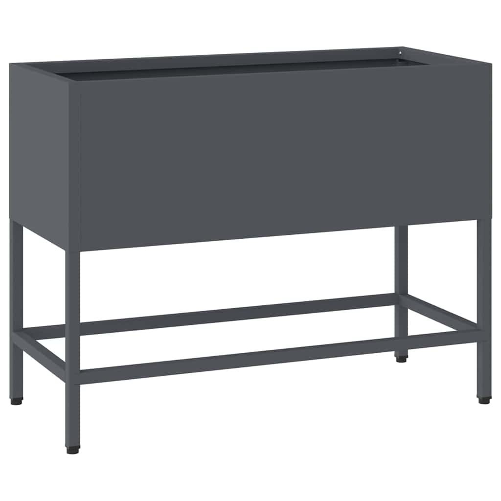 Fioriera da giardino rialzata Vidaxl antracite 60 x 26 x 45 cm in acciaio