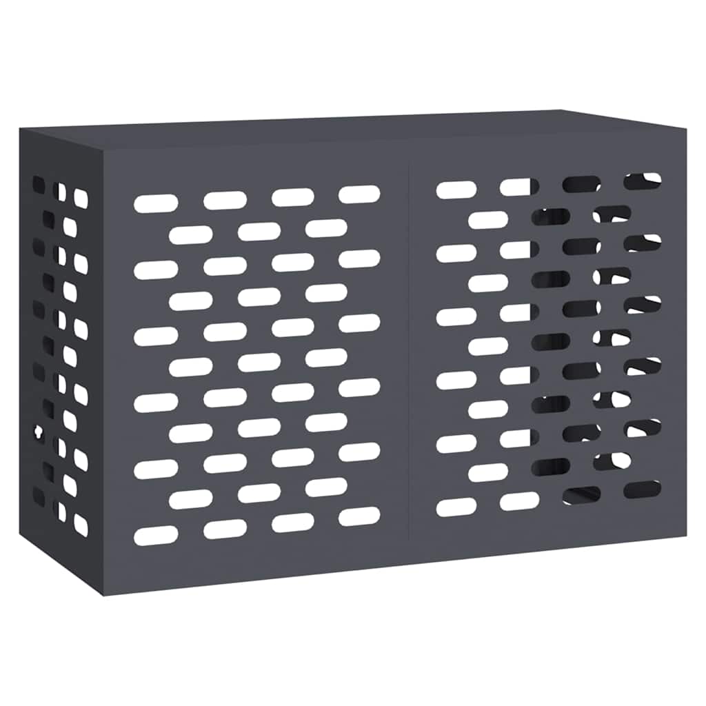 Vidaxl airconditioner hoes antraciet 90 x 40 x 60 cm staal