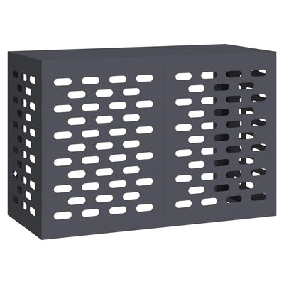 Vidaxl airconditioner hoes antraciet 90 x 40 x 60 cm staal