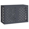 Vidaxl airconditioner hoes antraciet 90 x 40 x 60 cm staal