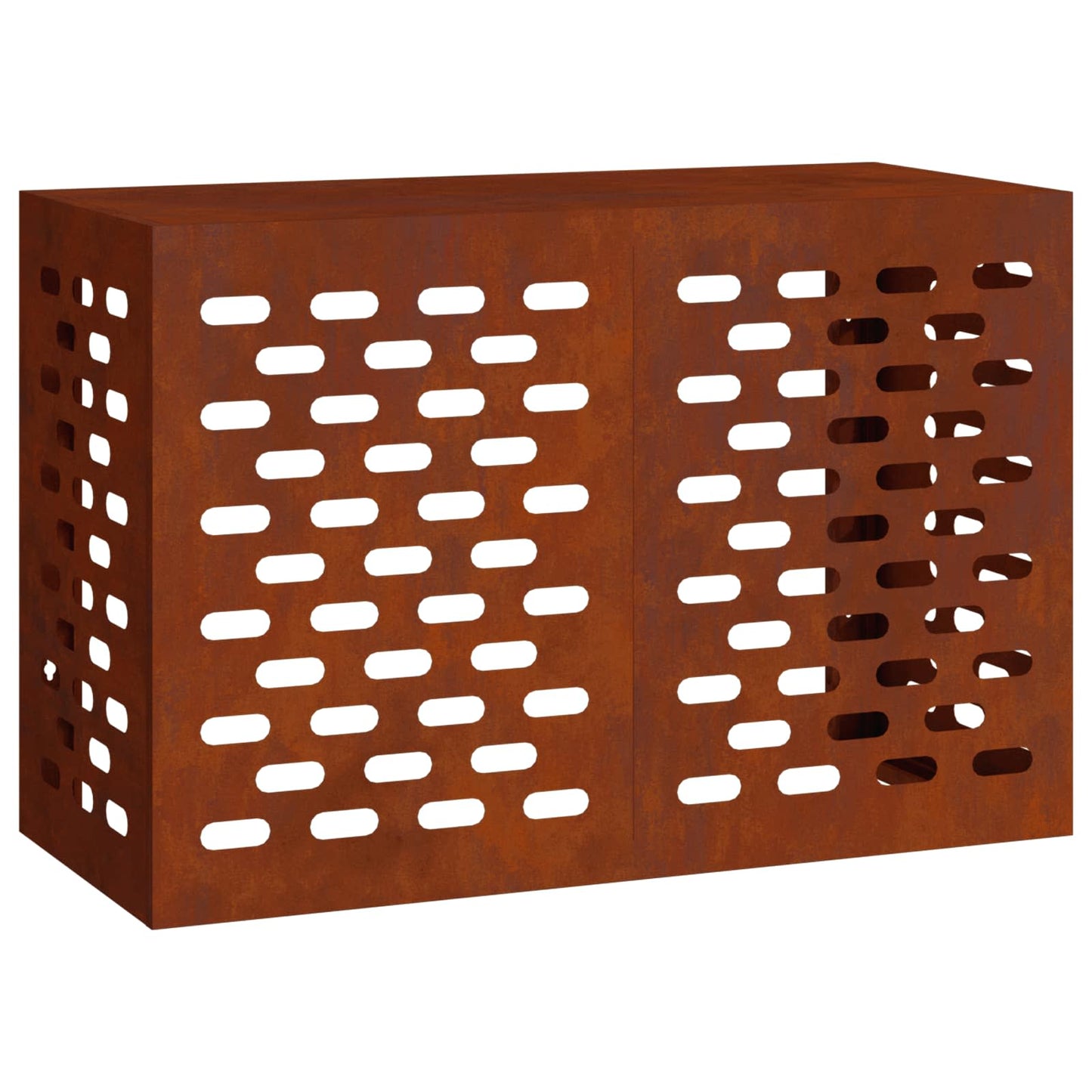 Vidaxl airconditioner hoes roestig 90 x 40 x 60 cm cortenstaal