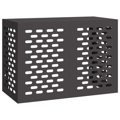 Vidaxl airconditioner hoes zwart 100 x 50 x 70 cm staal