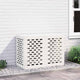 Vidaxl airconditioner hoes wit 100 x 50 x 70 cm staal