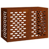 Vidaxl airconditioner hoes roestig 100 x 50 x 70 cm cortenstaal