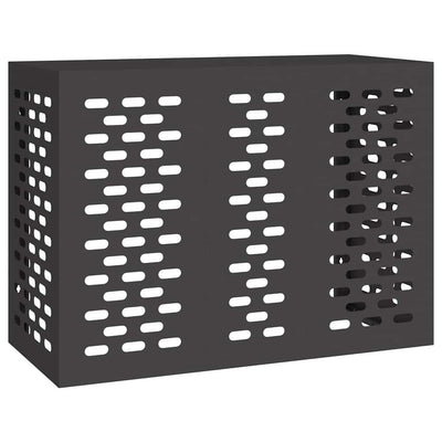 Vidaxl airconditioner hoes zwart 110 x 50 x 80 cm staal