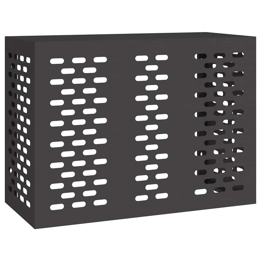 Vidaxx cubierta de aire acondicionado negro 110 x 50 x 80 cm acero