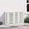 VidaXL cubierta de aire acondicionado blanco 110 x 50 x 80 cm acero