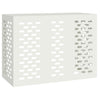 VidaXL cubierta de aire acondicionado blanco 110 x 50 x 80 cm acero