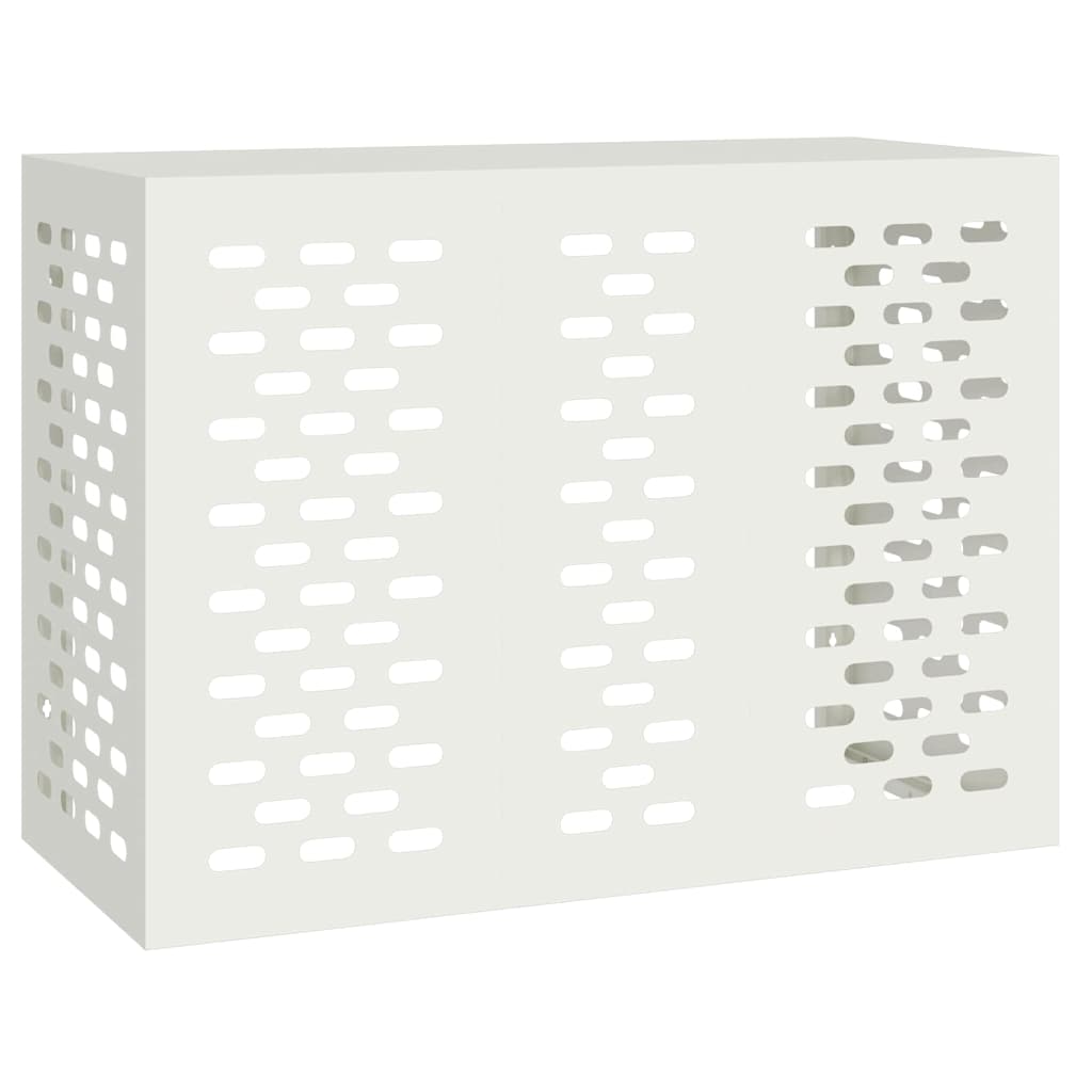 Vidaxl airconditioner hoes wit 110 x 50 x 80 cm staal