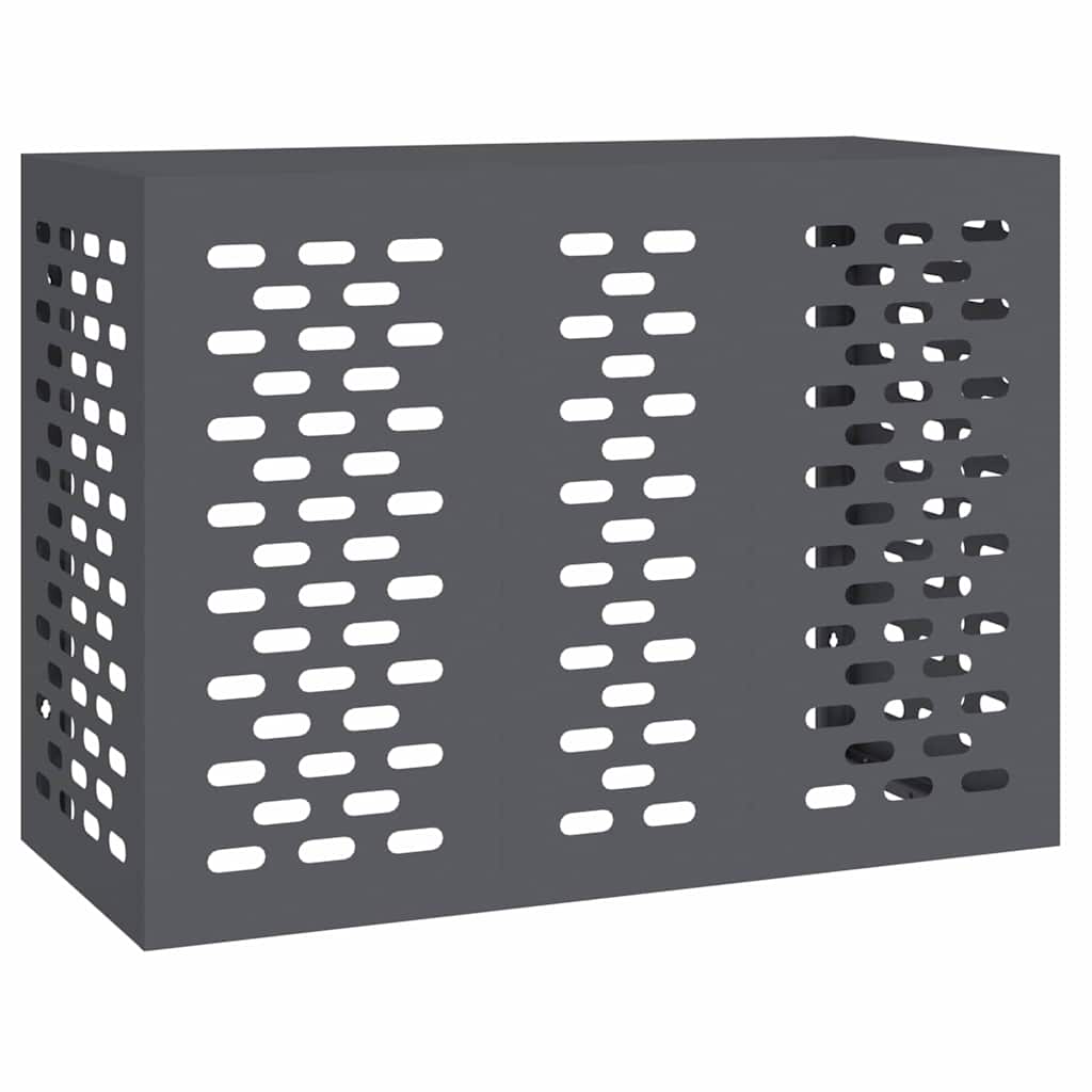Vidaxl airconditioner hoes antraciet 110 x 50 x 80 cm staal