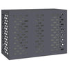 Vidaxl airconditioner hoes antraciet 110 x 50 x 80 cm staal
