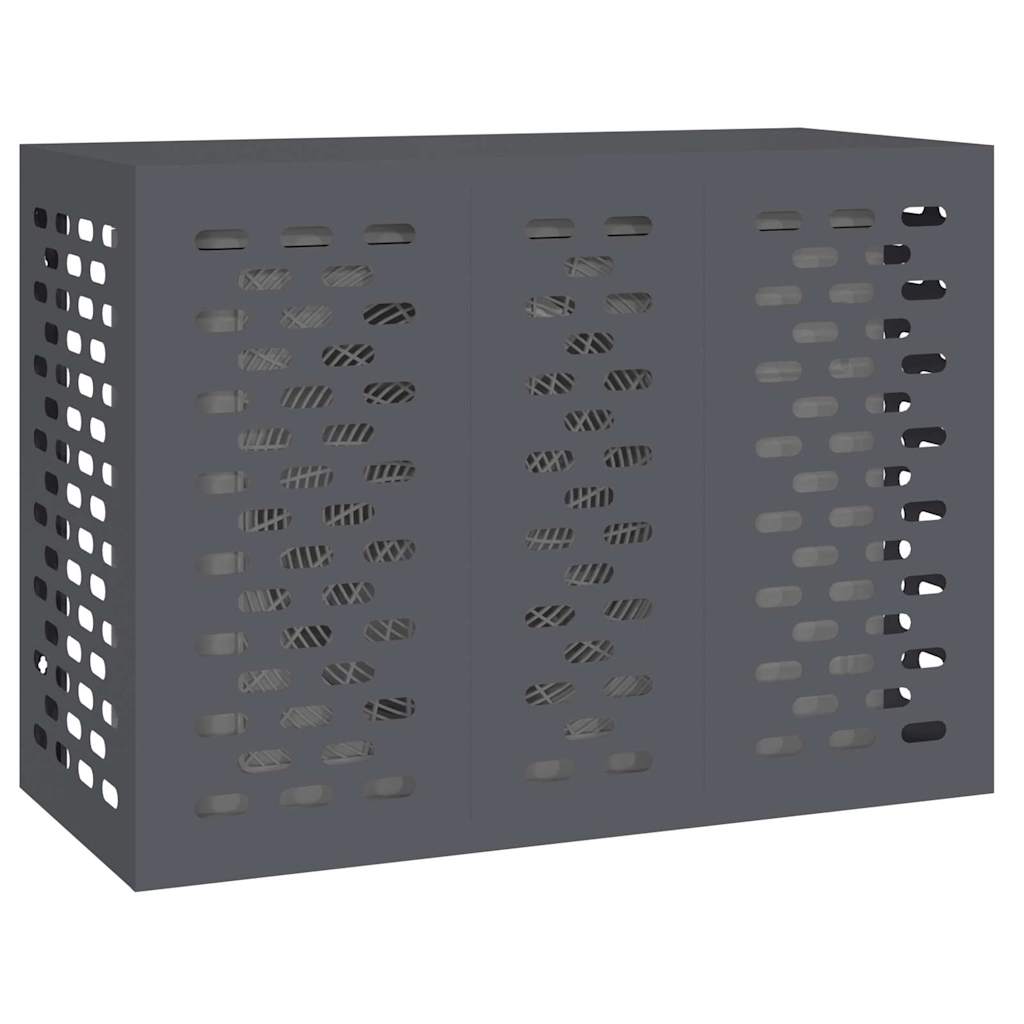 Vidaxl airconditioner hoes antraciet 110 x 50 x 80 cm staal