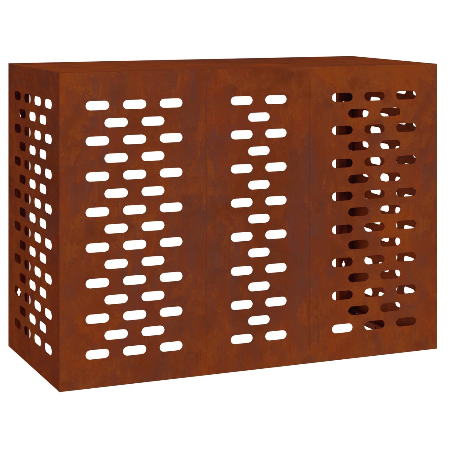 Vidaxl airconditioner hoes roestig 110 x 50 x 80 cm cortenstaal
