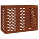 Vidaxl airconditioner hoes roestig 110 x 50 x 80 cm cortenstaal