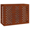 Vidaxl airconditioner hoes roestig 110 x 50 x 80 cm cortenstaal