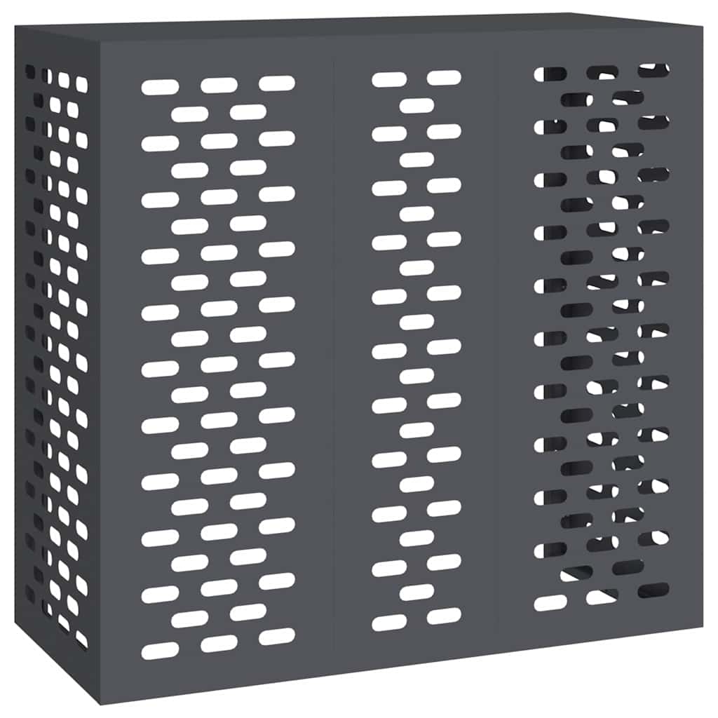 Vidaxxl cubierta de aire acondicionado antracita 110 x 50 x 105 cm acero
