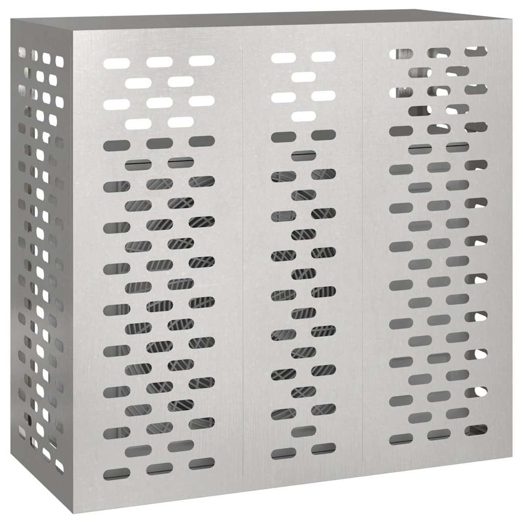 Vidaxl airconditioner hoes zilver 110 x 50 x 105 cm roestvrij staal