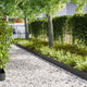 Vidaxl tuinrand 10 pcs zwart 100 x 0.05 x 20 cm koudgewalst staal